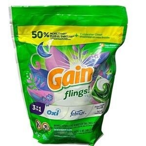 Flings Laundry Detergent Pacs - Green 31 count